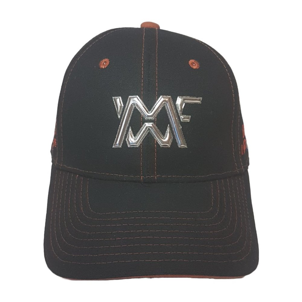 Vintage 3D METAL FABRICATORS & WELDING Hat Trucker Hat Anniversary Black Silver